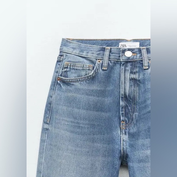 Zara TRF jeans Wide-leg split high waisted azul - Picture 5 of 15